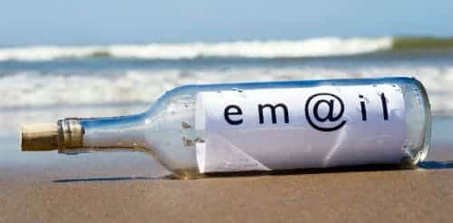 email in a bottle