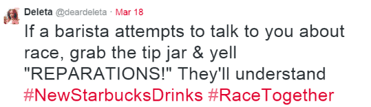 Starbucks reparations tweet