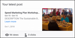 Sample Google My Business Post