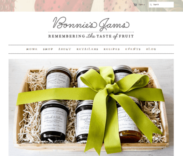 Bonnie's Jams home page