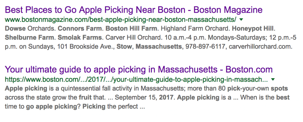 Image of yearly apple picking articles